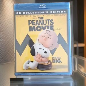 The Peanuts Movie (Blu-ray 3D + Blu-Ray+ DVD+ Digital HD 2015) SEALED - NEW